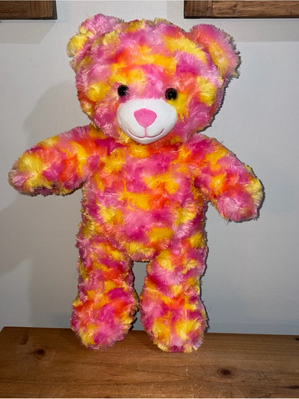 Sun Sparkle Build A Bear! swirl of pink and yellow